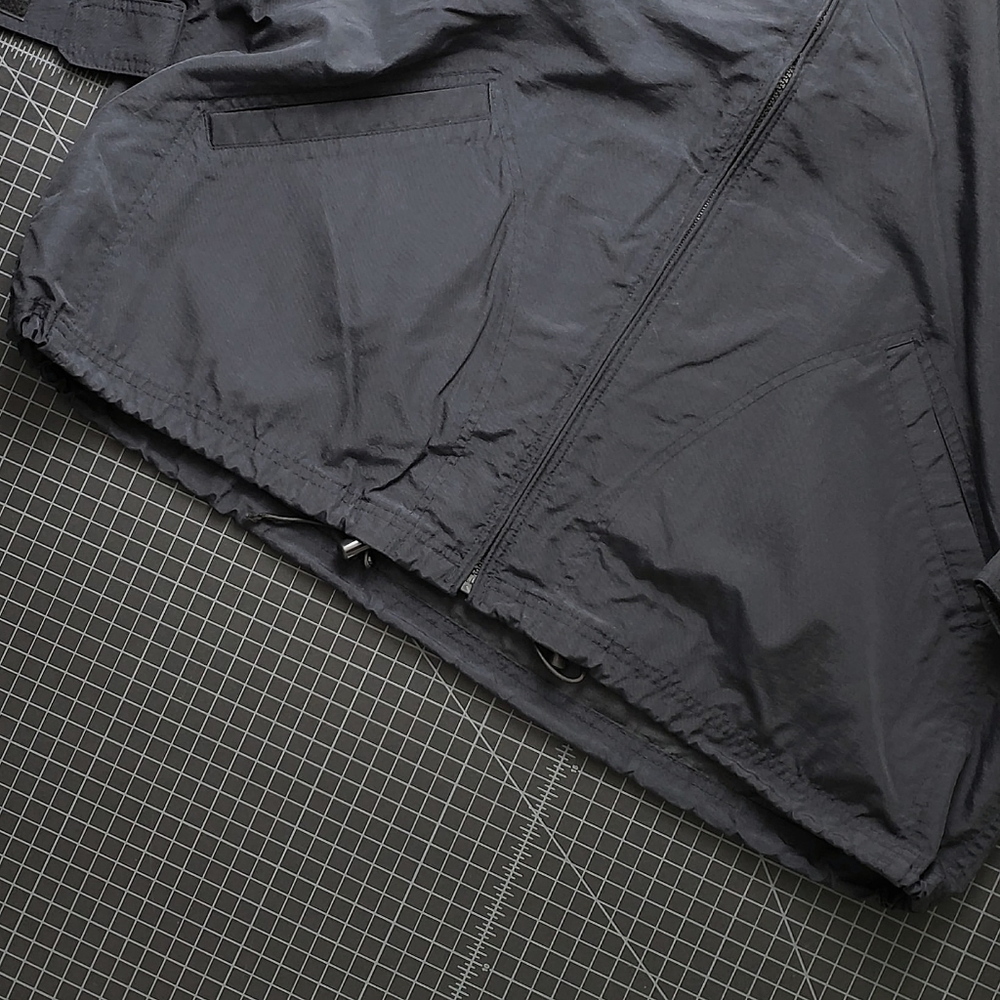 Structure Windbreaker Jacket - Dark Navy - Vintag… - image 4